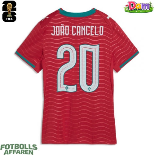 Portugal Joao Cancelo #20 Hemmatröja Kvinnor VM 2026 Kortärmad